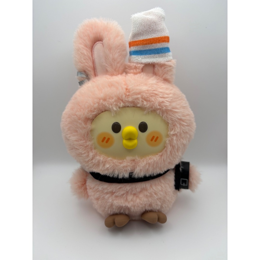 Little‎ Parrot BEBE Pink Bunny Suit Plush Keychain Chick Character Doey Design